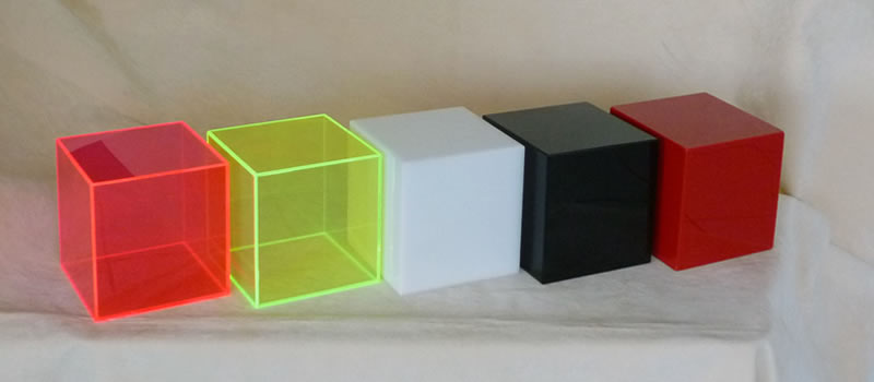 cubi in plexiglass metacrilato colorato
